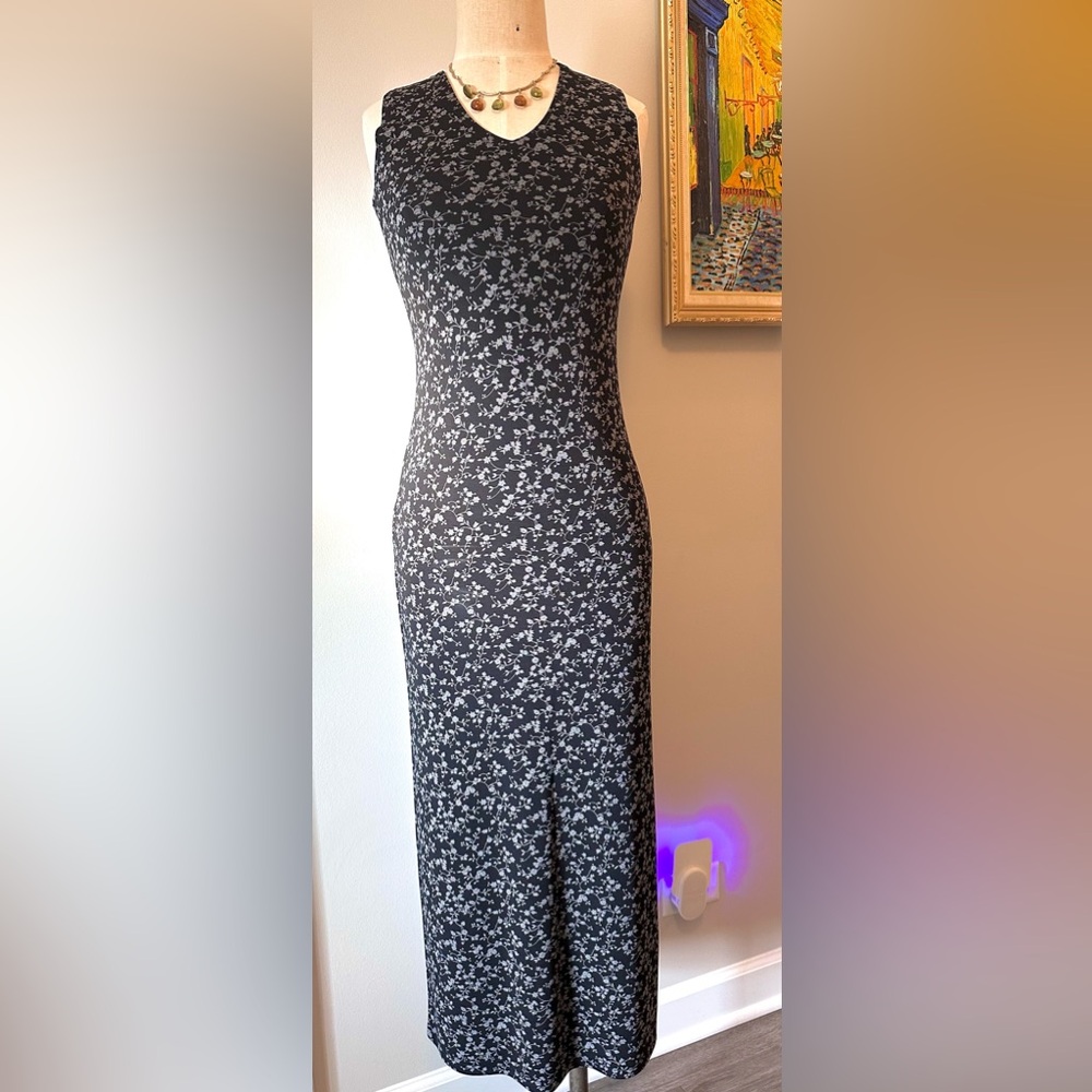 EUC Vintage GAP Midnight Floral Dress